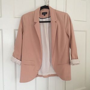 Topshop blush pink blazer